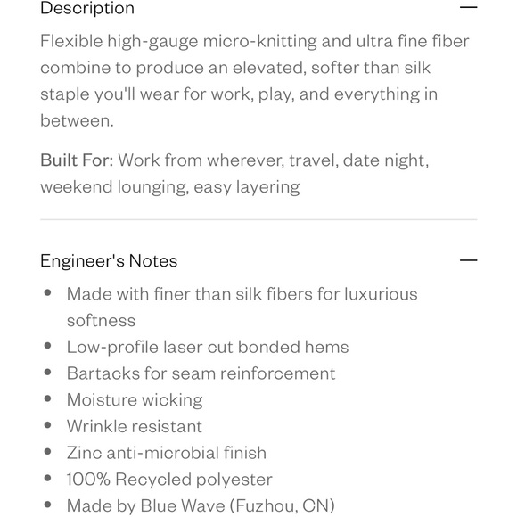 Ministry of Supply Luxe Touch mock neck Tank small NAVY NWT - Picture 5 of 7